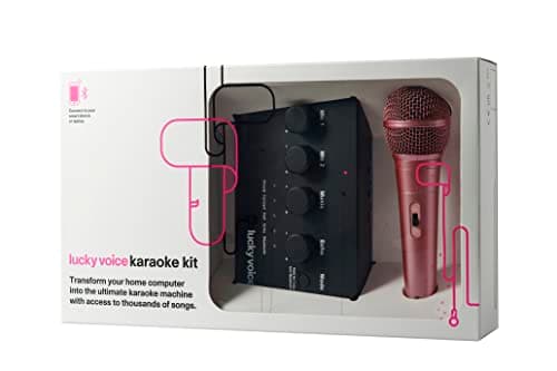 Image of Lucky Voice Bluetooth (New 2022 Version) Karaoke Machine & Microphone for Adults & Kids - Rose Gold - 10,000 Songs Free Access - Portable Karaoke Machine: Connect to Phone, Tablet, Laptop