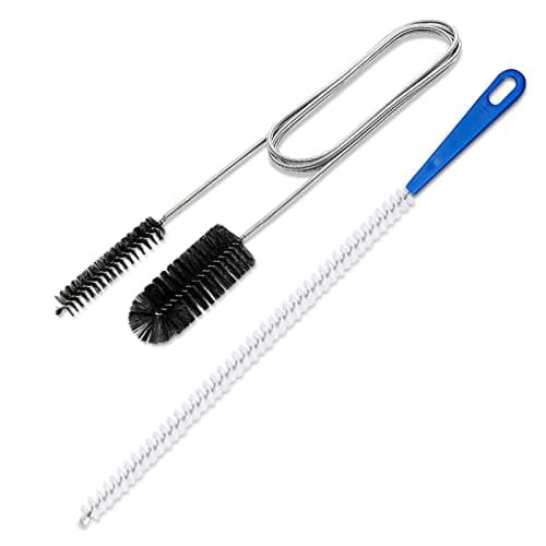 Image of YUNGMAX Drain Unblocker Tools, Flexible 61 inch Double Ended Nylon Pipe Cleaner Brush and 17.7 inch Sink Unblocker Brush for Kitchen Bathroom Shower Plug Hole