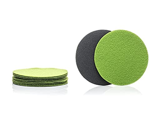 Image of GLASS POLISH 320 Grit Pack of 10 Silicon Carbide Sanding Disc - Wet and Dry Abrasive Discs - P320 - Abrasive Material for Surface Preparation and Finishing (50mm (2"))