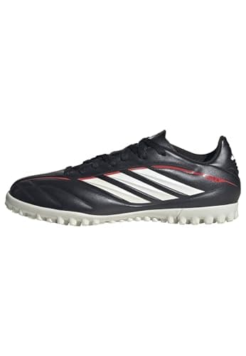 Image of adidas Unisex Kids COPA Pure IV Club Turf Football Shoes Kids, core Black/FTWR White/Lucid red, 4 UK
