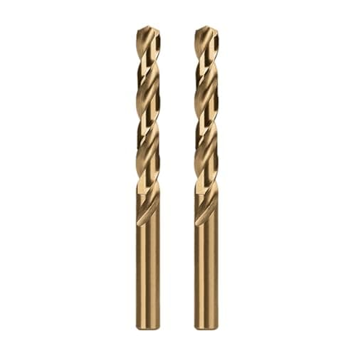 Image of Misuyue 7.5mm/0.295" M35 Cobalt Drill Bits, 2pcs Metal HSS Twist Drilling Bit, Carbide Drill Bits suitable for Stainless Copper Plastic Hard Materials, Wood Drill Bit