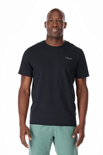 Image of Rab Men's Stance Mountain Peak Tee Short-Sleeve Graphic T-Shirt for Hiking, Trekking, & Everyday Use - Beluga - Medium