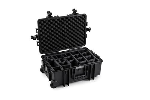 Image of B&W outdoor.cases Type 6800 with Padded Divider System (RPD) - Black - The Original