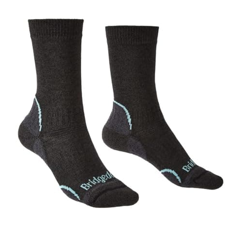 Image of Bridgedale HIKE Lightweight T2 Coolmax Performance Boot-Women's- Small-Graphite/Mint