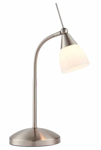 Image of 33W Satin Chrome and Glass Touch Dimmable Adjustable Task Table Desk Lamp