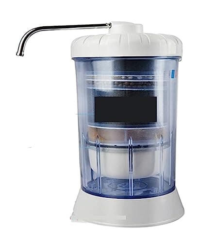 Image of Water Filter System, Alkaline PH Balance Ionized Alkaline Water Filter, Ionizer Machine Low ORP Excellent 8 Stage Filtration System Tap Water Purifier(Bianco)