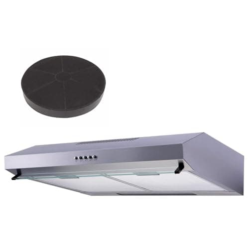 Image of SIA VSR60SS 60cm Stainless Steel Visor Cooker Hood Extractor Fan & Carbon Filter