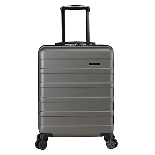Image of Cabin Max Anode 55x40x20 Cabin Suitcase, Built in Lock, Lightweight Carry On, 8 Wheels, Wet Pocket, Suitable for Ryanair, Easyjet, Paid Hand Luggage Carry-Ons (55 x 40 x 20 cm 40l)
