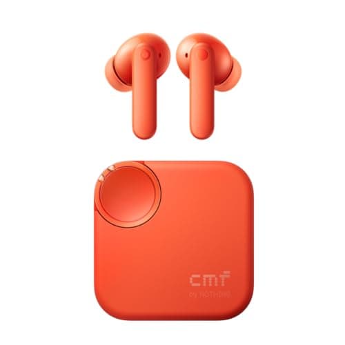 Image of CMF Buds 2 Wireless Earbuds with 48 dB Hybrid ANC, 55-Hour Battery Life, 11mm PMI Driver, 6 HD mics and Spatial Audio, IP55 Dust & Water Resistance - Orange