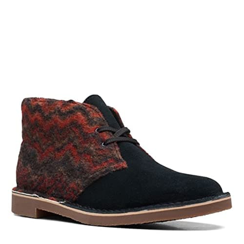 Image of Clarks Men's Bushacre 3 Chukka Boot, Black Wool, 9 UK