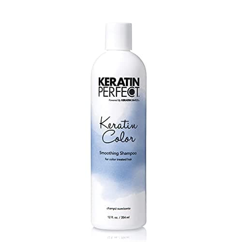 Image of Keratin Perfect Color Smoothing Shampoo - Salon Quality Dye Product is Safe for Colored Hair - Nourishing Extracts for Protecting Your Scalp - Makes Keratin Treatment Optional - 354 ml