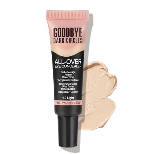 Image of All-Over Eye Concealer - Concealer Full Coverage for Dark Circles - Under Eye Brightener, Liquid Concealer for Mature Skin - Long-Lasting, Hydrating, Suitable for All Skin Types, Vegan & Cruelty-Free