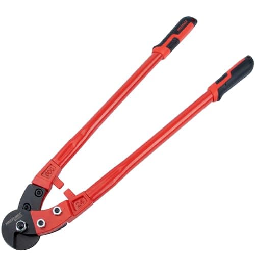 Image of MAXPOWER Wire Cutters, 24-Inch Heavy Duty Wire Rope Cutter, Heavy Duty Industrial Strength Cable Cutter for Hard Wire Ropes, Stainless Steel Wires