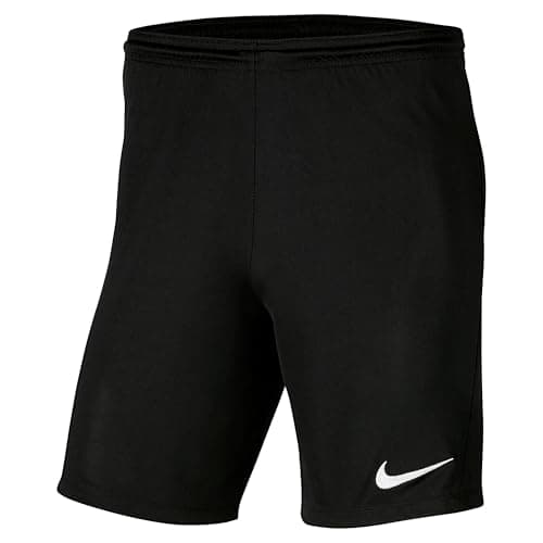 Image of NIKE Mens Dri-fit Park 3 Shorts, Black/(White), S EU