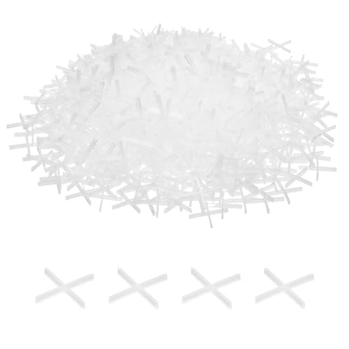 Image of sourcing map 100pcs Tile Spacers 1mm Hard Plastic Cross Tiles Leveler Spacer Installation Ceramic Spacing Clips for Wall Floor