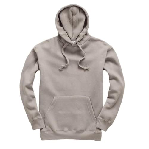 Image of Mellor Design Unisex Pullover Hoodie – Classic Fit Hooded Sweatshirt for Men & Women – Casual Plain Hooded Top, Light Brown, L