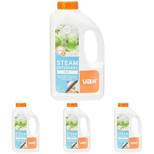 Image of Vax 1L Pet Steam Detergent | Neutralises Pet Odours | Breaks down grease and grime - 1-9-132813 (Pack of 4)