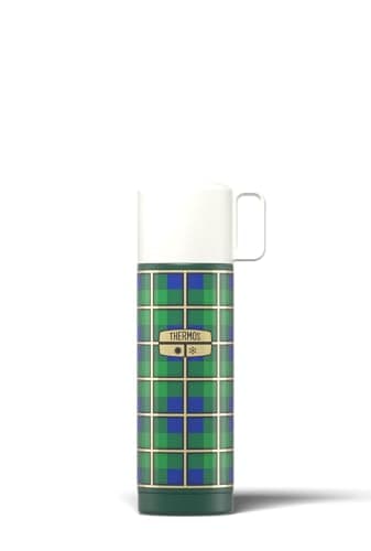 Image of Thermos - Revival Green Flask (500ml) - Premium Leak Proof Insulated Tea & Coffee Flask for Hot & Cold Drinks, Built-in Cup, Push Button Stopper, BPA-Free, Durable Steel