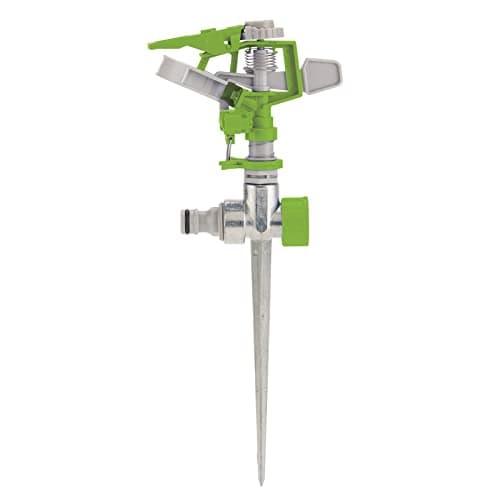 Image of Draper Adjustable Impulse Sprinkler | 314m² Coverage Area | Metal Ground Spike | Lawn Watering Tool | 09180