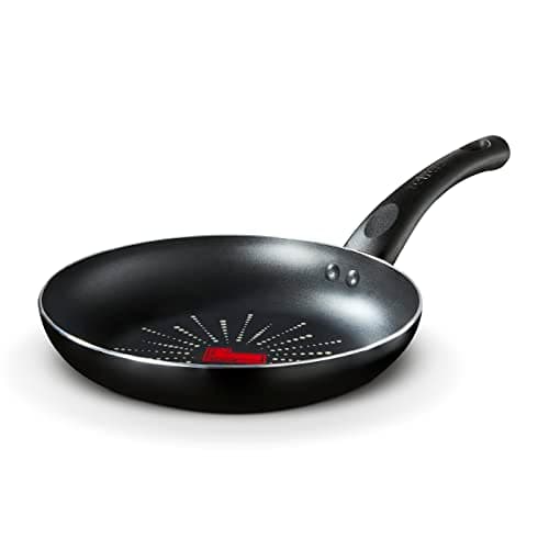 Image of Tower T700301 SmartStart Classic 28cm Aluminium Frying Pan with Easy Clean Aeroglide Non-Stick, Oven Safe, Long Lasting, PFOA Free, Black