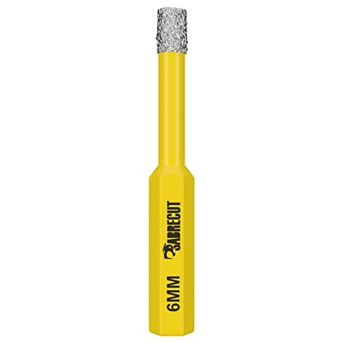 Image of 1 x SabreCut SCRDDB06 6mm Quick Change Long Life Self-Cooling Self Sharpening Diamond Drill Bit For Cement Porcelain Granite Marble Compatible with Bosch Dewalt Makita Milwaukee and Many Others