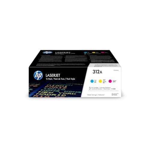 Image of HP CF440AM 312A Original LaserJet Toner Cartridges, Cyan/Magenta/Yellow, Multipack