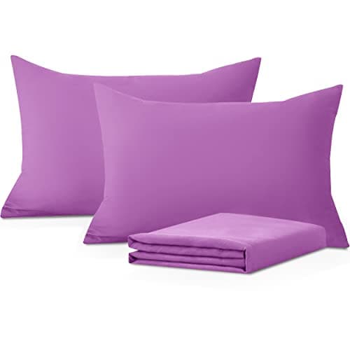Image of Moonlight Bedding Pillow Cases 2 Pack – Purple Pillowcases Envelope Closure Super Soft Brushed Microfiber Standard House Wife Pillow Covers, (50 X 75 CM)