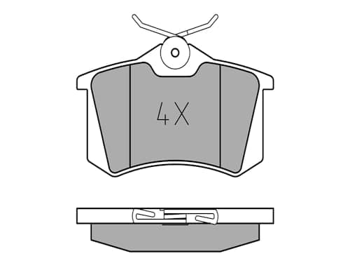 Image of Meyle 0252096117 Brake Pad Set, disc brake