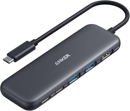 Image of Anker USB C Hub, 5-in-1 USBC to HDMI Splitter with 4K Display, 1 x Powered USB-C 5Gbps & 2×Powered USB-A 3.0 5Gbps Data Ports for MacBook Pro, MacBook Air, Dell and More