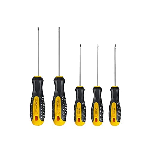 Image of 5 PCS Triangle Screwdrivers Sets, Magnetic Tip Screwdriver Bit with Nonslip Handle Durable Chrome Vanadium Steel 1.8mm 2.0mm 2.3mm 3.0mm for Toys Battery Repair Tools