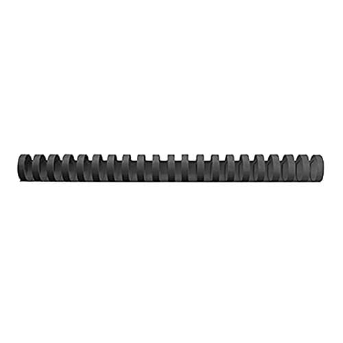 Image of GBC CombBind Binding Combs, 16 mm, 145 Sheet Capacity, A4, 21 Ring, Black, Pack of 100, 4028600