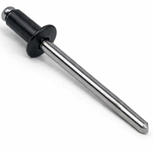 Image of 4.8mm x 10mm Anthracite Grey Painted Colour Blind Pop Rivet Dome Head Aluminium/Steel Shaft ISO 15977 RAL 7016 (Pack of 20) N11A