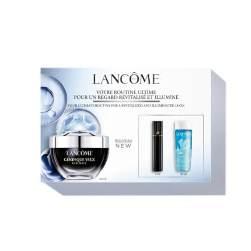 Image of Lancôme Génifique Eye Routine Set, Brightening Anti-Aging Eye Care Kit, Illuminating Eye Cream, Volumizing Hypnôse Mascara & Bi-Facil Makeup Remover, 20ml (Worth £70.16)
