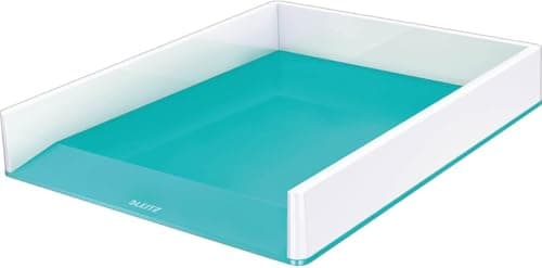 Image of Leitz WOW Letter Tray Dual Colour, Ice Blue
