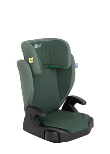 Image of Graco Junior Maxi i-Size R129 Highback Booster car seat with cupholders, Suitable from 100-150cm (Approx. 3.5 to 12 Years), Hunter Fashion