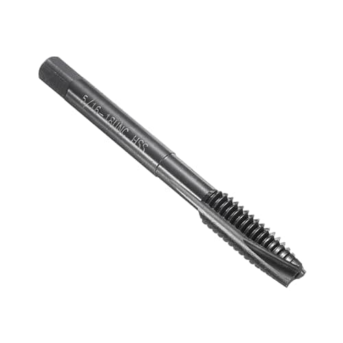 Image of sourcing map Spiral Point Thread Tap 5/16-18 UNC 2B, Nitride Coated Machine Screw Tap Tapping Bit Threading Repair Tool, M2 High-Speed Steel (HSS)