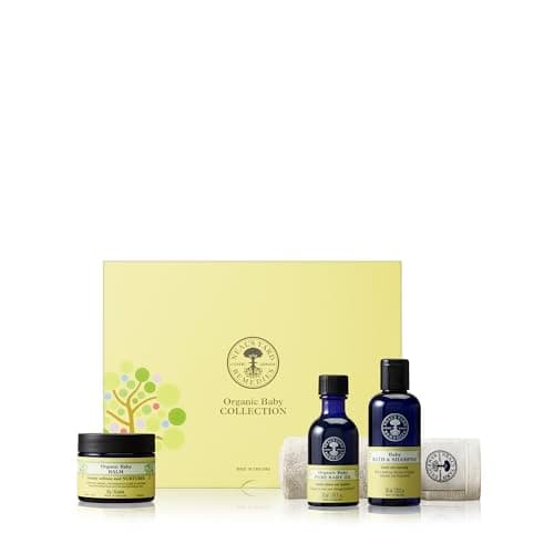 Image of Neal's Yard Remedies Baby Collection, Gentle Body Wash, Oil & Lotion, Gift Set, Suitable for Newborns, Cruelty-Free