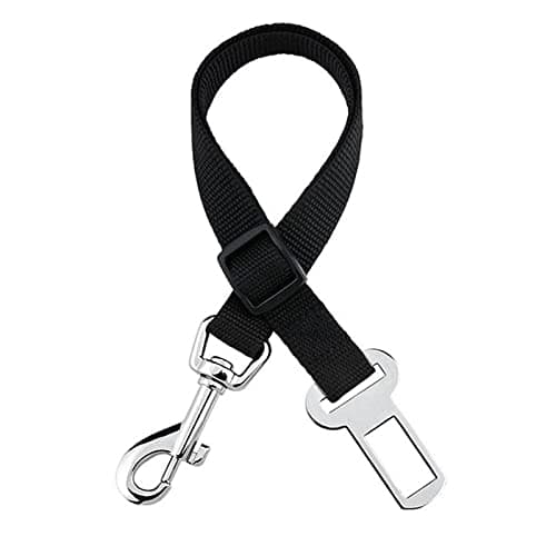 Image of Dog Harness Seat Belt Dog Seat Buckle Clip Car Seat Belt Adjustable Car Harness Restraint Attachment Clip Pet Seat Belt Pet Travel Accessories for Dogs Cats