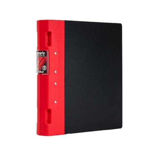 Image of Exacompta Guildhall Ergogrip Binder, 2 Rings, A4 - Red