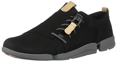 Image of CLARKS Womens Tri Camilla Sneaker, Black Nubuck, Size 8