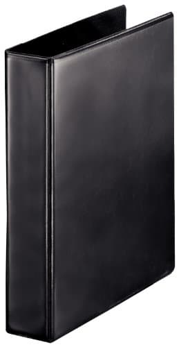 Image of Esselte Essentials A4 Presentation Binder, PVC, 4 cm Ring Diameter, Black, 49763