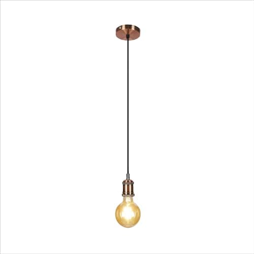 Image of TEKLED® Basic Ceiling Light | Vintage Industrial Retro Pendant Light | E27 Edison | Modern Design Pendant Light | for Bar Kitchen Dining Room Bedroom Coffee Bronze Short Cable ‎(Bulb not Included)