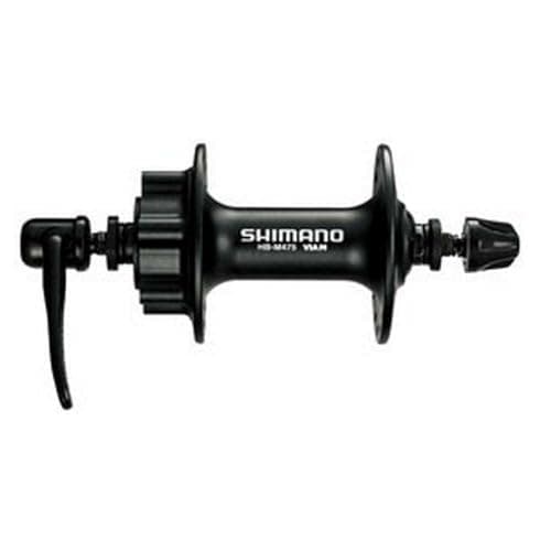 Image of Shimano HB-M475 disc front hub 6-bolt silver 32 hole
