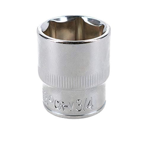 Image of 3/4" Imperial 6 Point 3/8" Drive Shallow Socket SAE AF Chrome Vanadium Steel