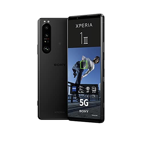 Image of Sony Xperia 1 III 5G Smartphone (16.5 cm, 4K HDR OLED Display, Triple Camera System, Android 11 SIM Free, 12 GB RAM, 256 GB Memory) Black