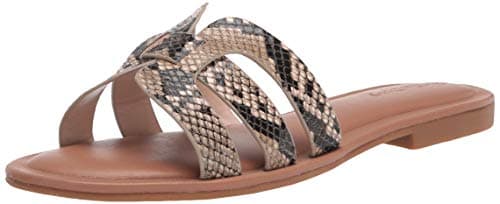 Image of The Drop Women's Monika Flat H-Band Slide Sandal, Sand, 5 UK
