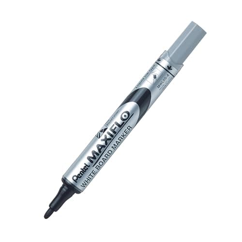 Image of Pentel Maxiflo Whiteboard Marker Fine Bullet Tip Black