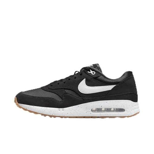 Image of Nike Air Max 1 '86 OG G Men's Golf Shoes (DV1403-010, Black/White), Black/Anthracite/Gum Medium Brown/White, 12 UK