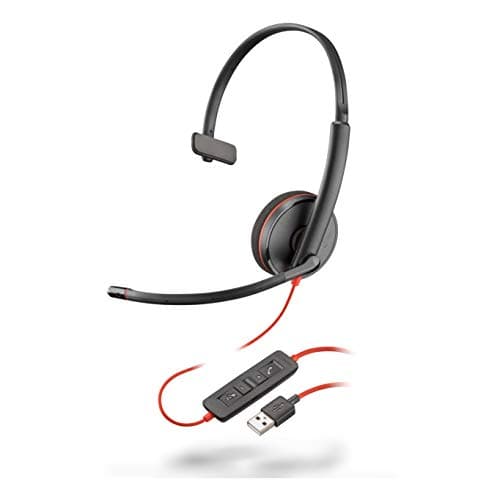 Image of Plantronics Blackwire 3200 Mono Corded UC Headset With USB Connectivity (Renewed)