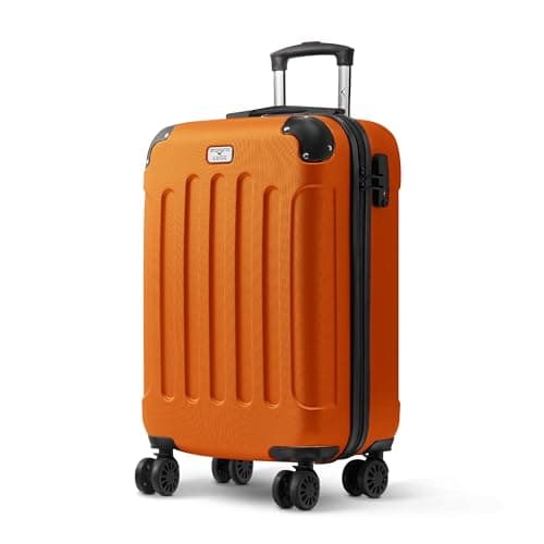 Image of LUGG 20 Inch Skywander Lightweight Travel Cabin Bag - Carry On Approved Suitcase, ABS Shell Protection, Water Resistant & Safe Locking System - Easyjet Overhead Compliant (55x35x23cm)